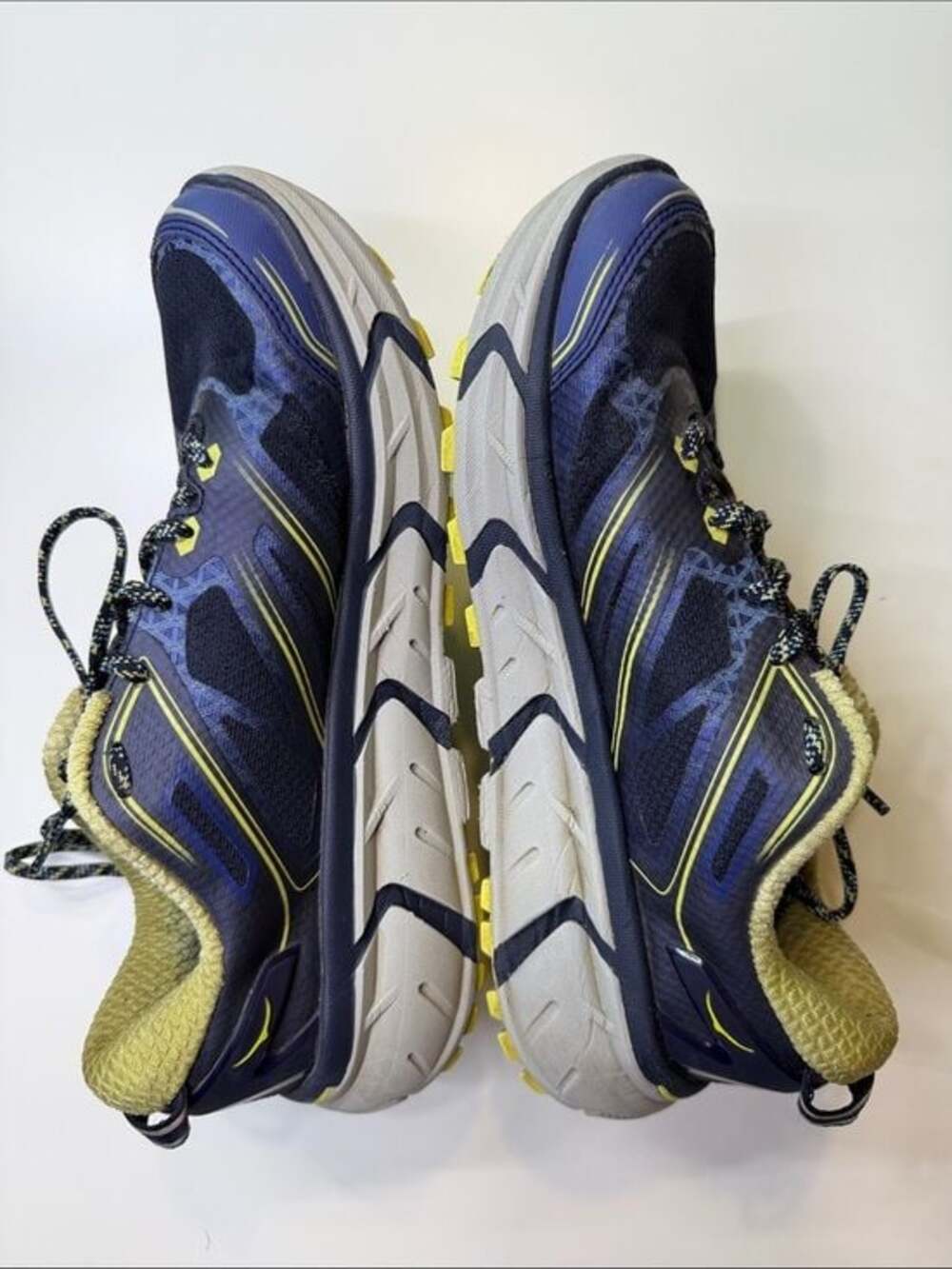 Hoka One One Challenger ATR 2 Navy Blue Lime Green Trail Running Shoes 1009659 - Picture 3 of 8